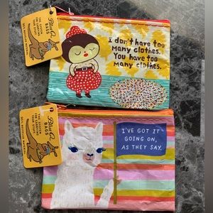 Blue Q super cute, funny change purses brand new with tag